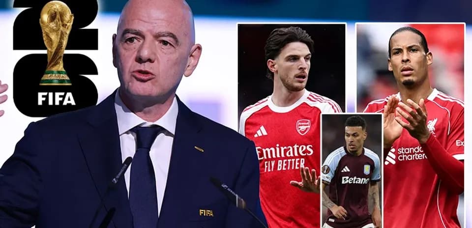Gianni Infantino hablando sobre la Copa Mundial 2026