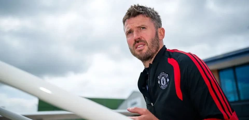 Entrenador de Manchester United en el complejo deportivo