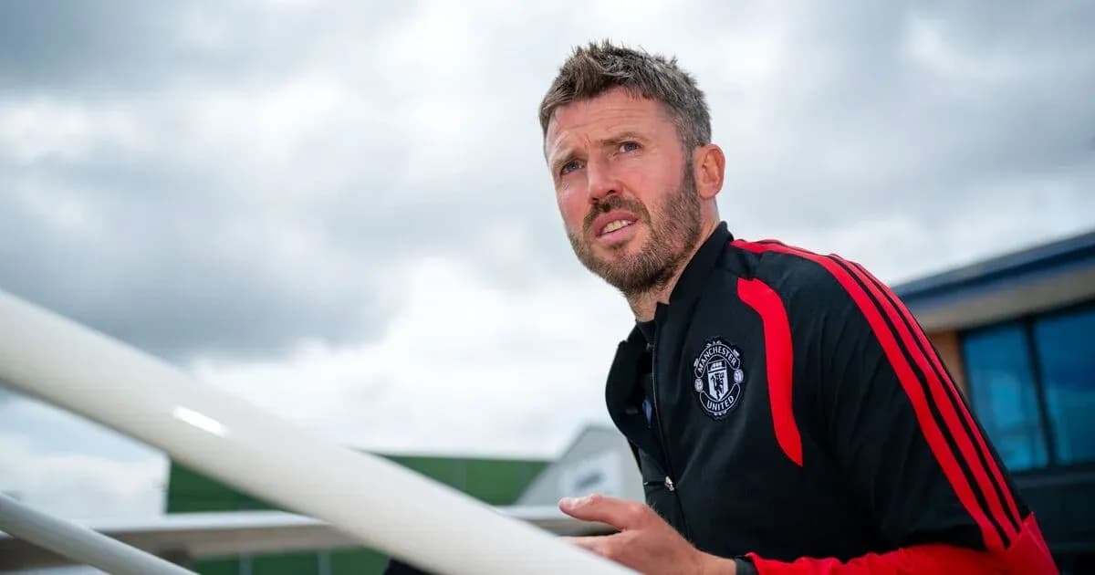 Entrenador de Manchester United en el complejo deportivo
