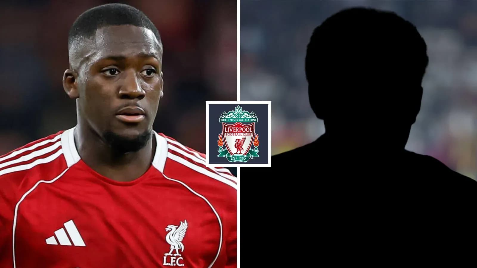 Jugador de Liverpool con camiseta roja y logo del club