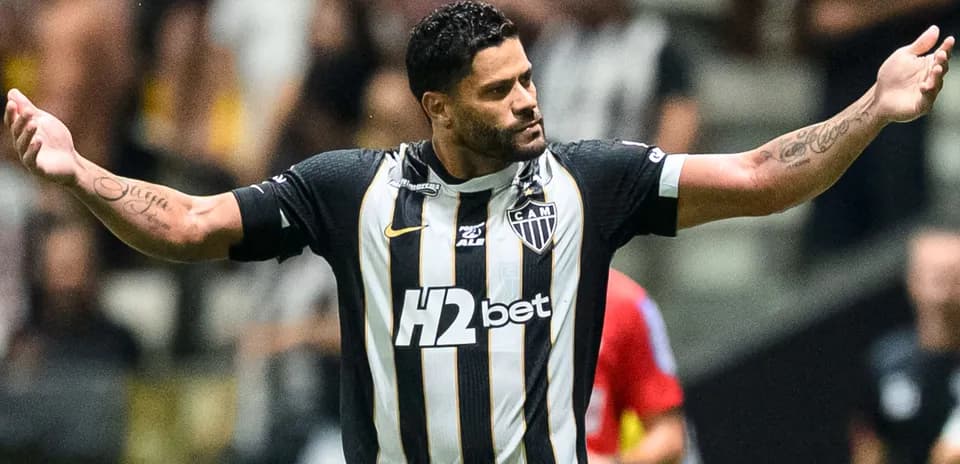 Jugador de Atlético-MG celebrando en el partido
