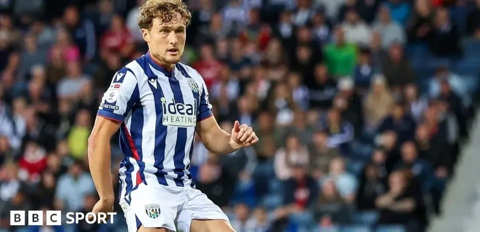Jugador de West Bromwich Albion en acción en el partido