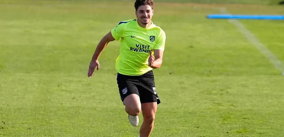 Jugador corriendo durante sesión de entrenamiento