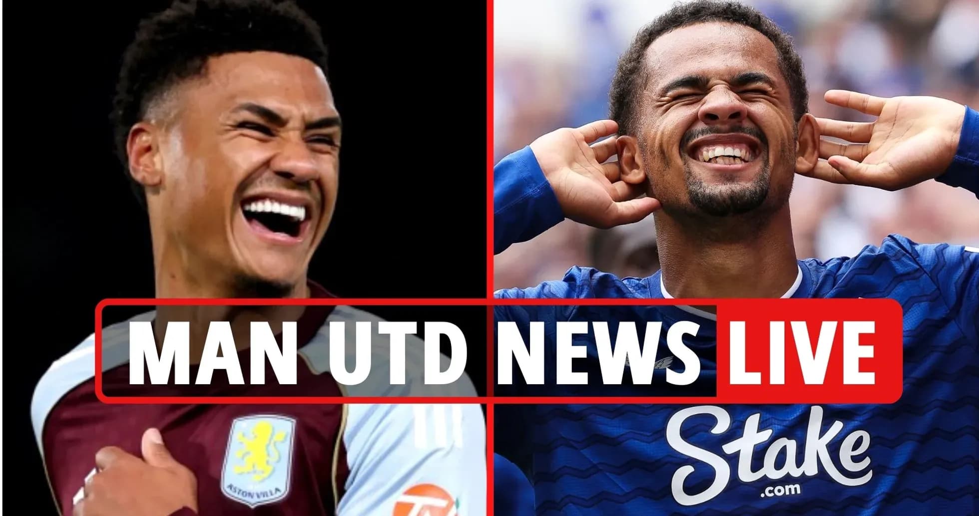 Jugadores sonrientes en un montaje de noticias deportivas