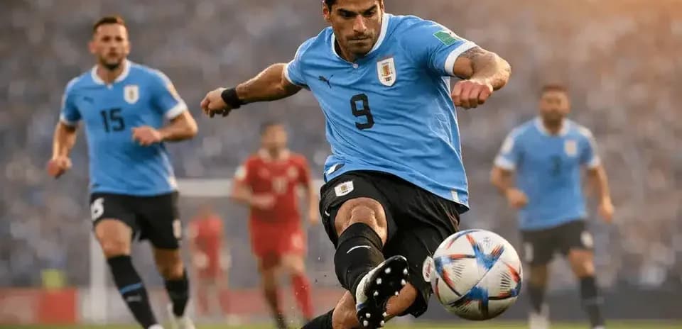 Luis Suárez disparando durante el partido