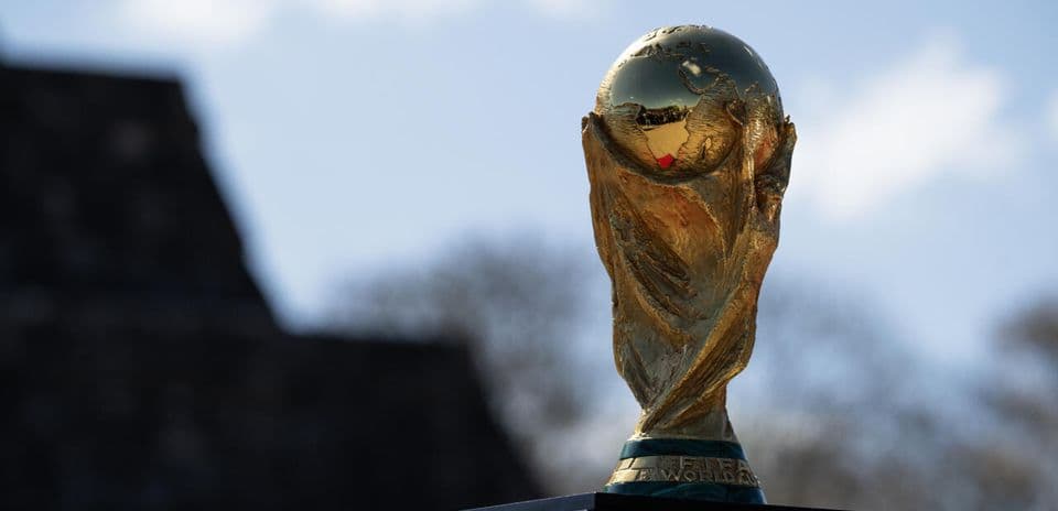 Trofeo de la Copa del Mundo en exterior