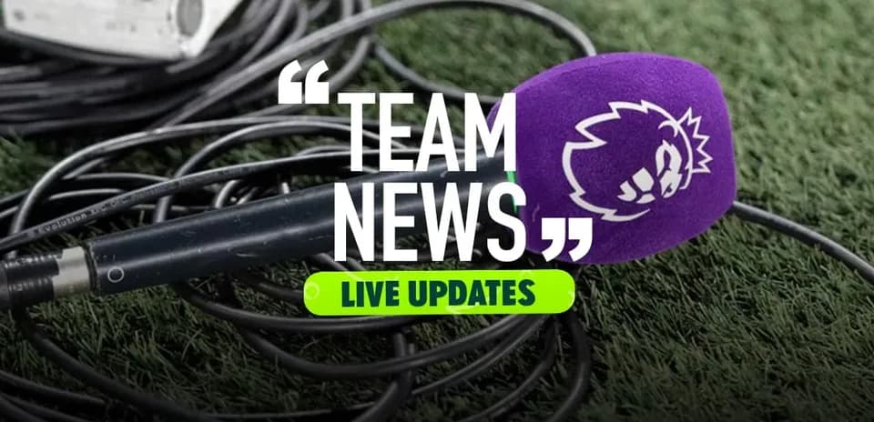 Mic on grass with team news announcement text