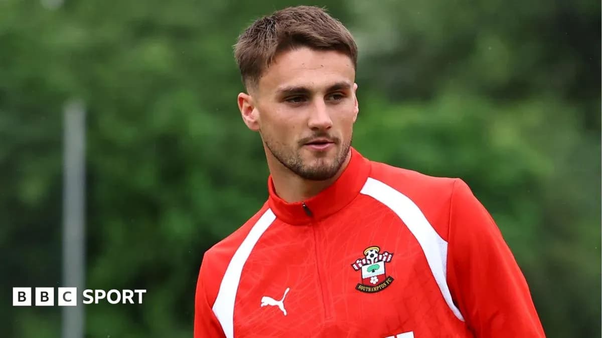 Jugador de Southampton FC en sesión de entrenamiento