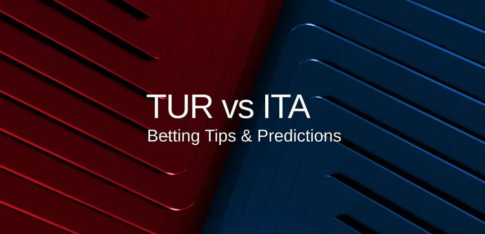 Fondo con texto sobre apuestas Turquía vs Italia