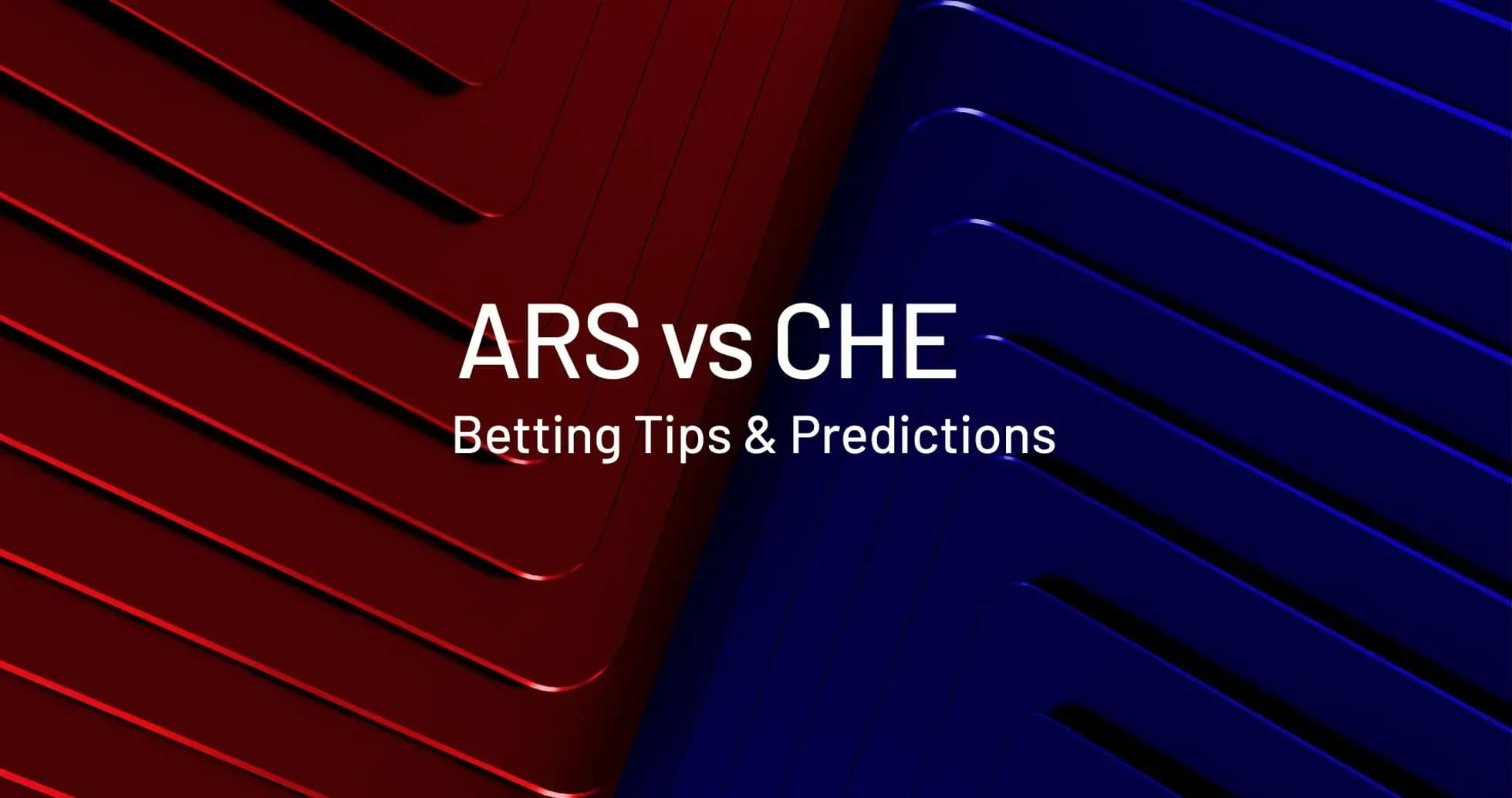Diseño gráfico de ARS vs CHE con texto
