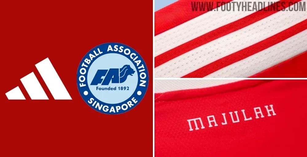 Logos de Adidas y Asociación de Fútbol de Singapur