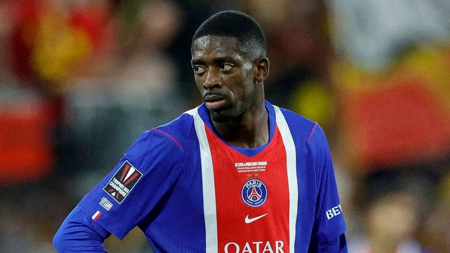 Jugador de PSG en acción durante el partido