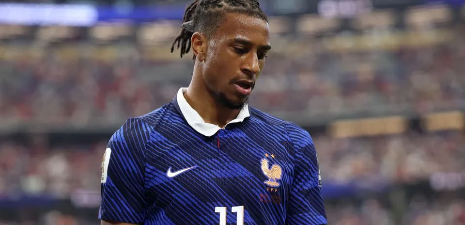 Jugador de Francia con camiseta durante un partido