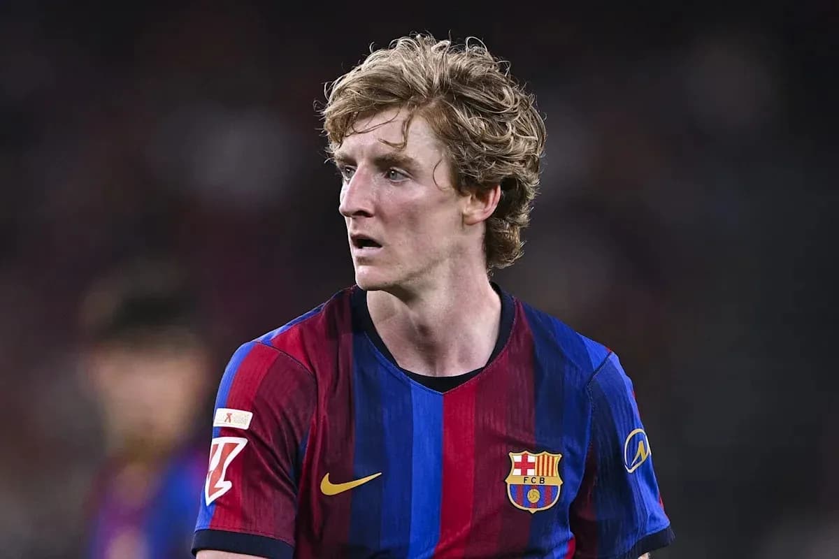 Jugador de FC Barcelona en el campo durante el partido