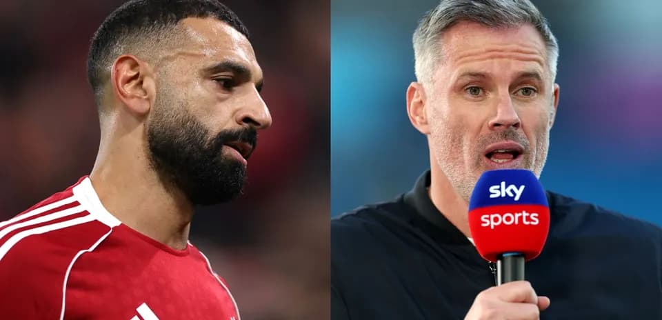 Mohamed Salah y Jamie Carragher en entrevistas