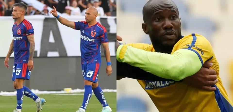 Jugadores de Universidad de Chile en el partido
