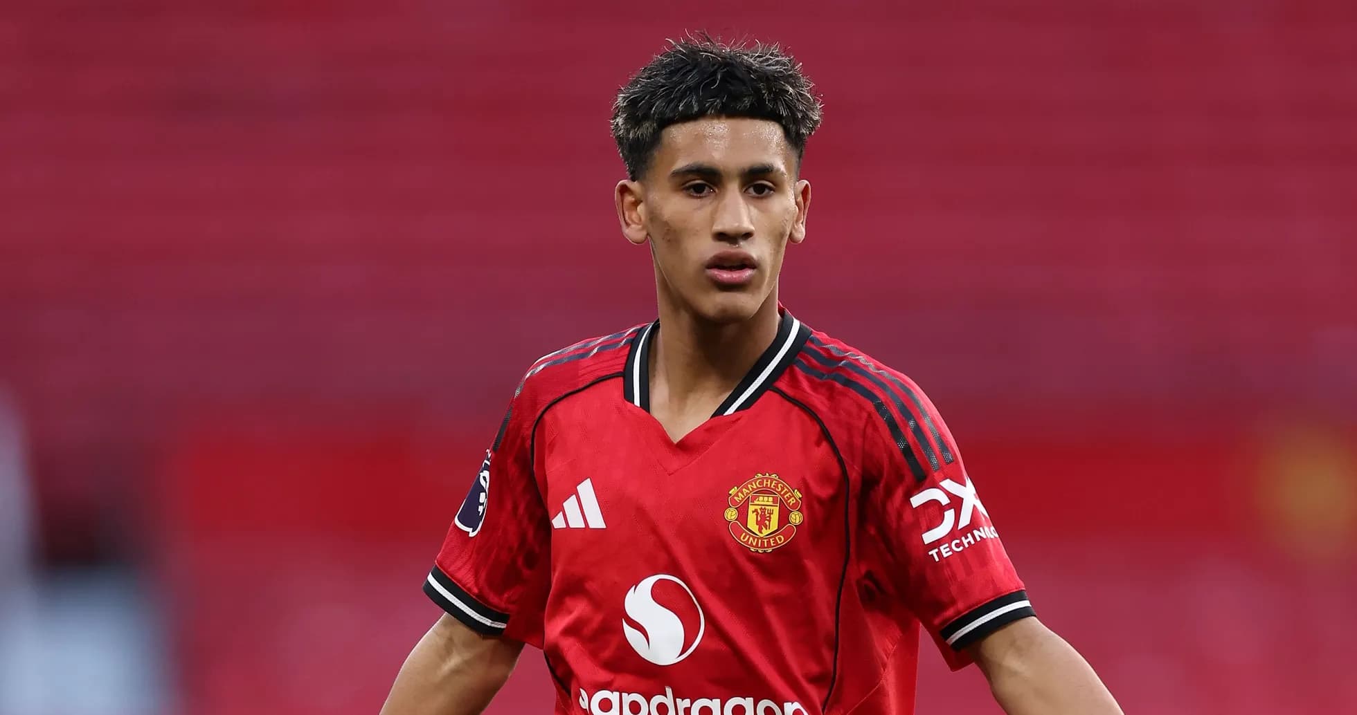 Jugador de Manchester United en el campo de juego