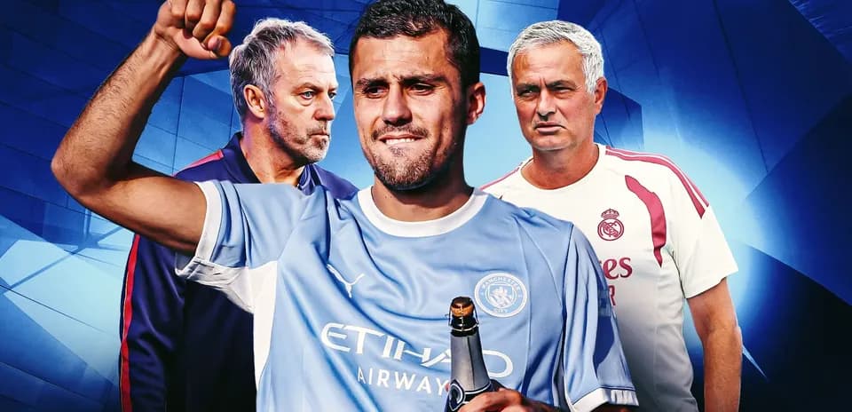 Jugador de Manchester City celebrando con botella de champán
