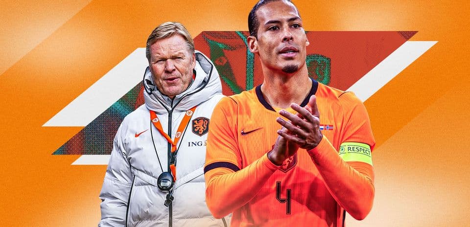 Entrenador y capitán de Países Bajos en primer plano