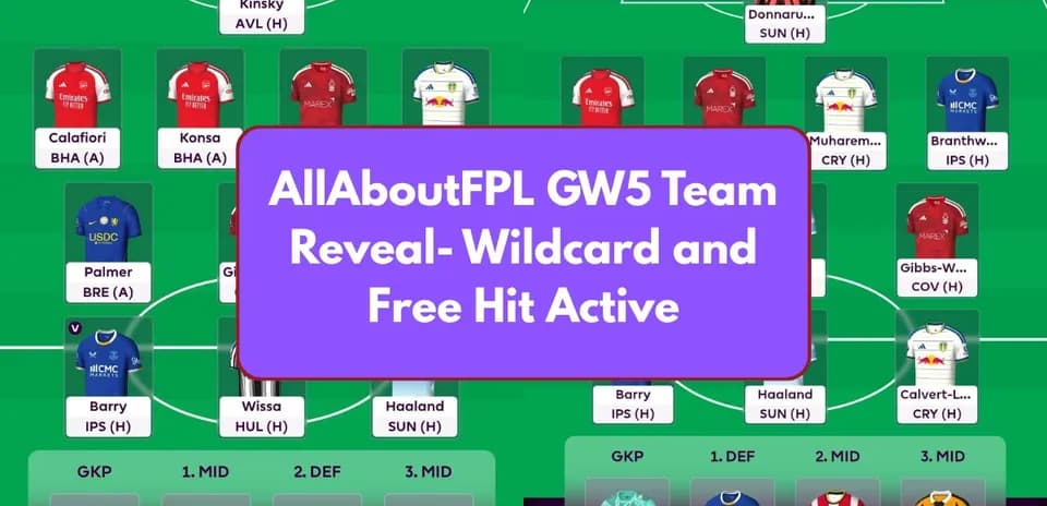 Formación de equipo de Fantasy Premier League GW5