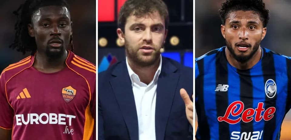 Tres personas en un panel deportivo de fútbol