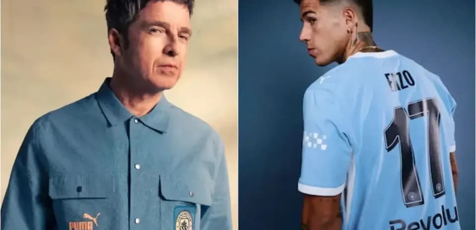 Hombre con camiseta de Manchester City y jugador