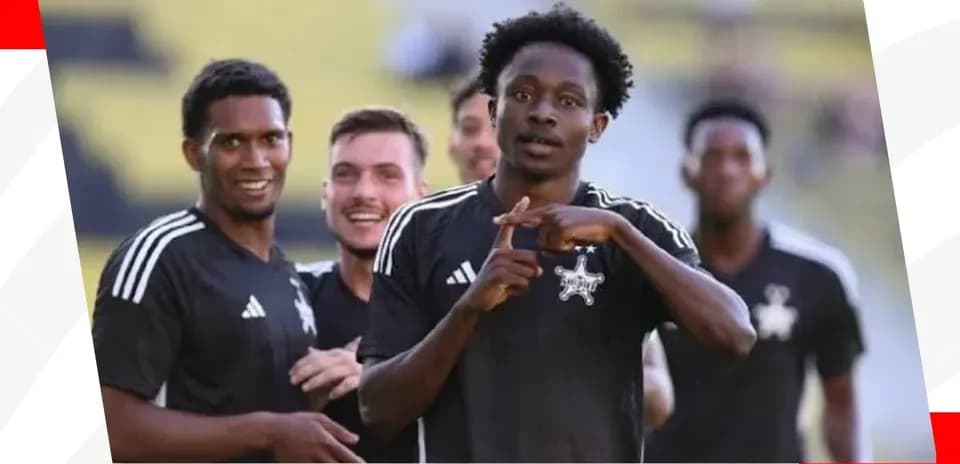 Jugadores del Sheriff Tiraspol celebrando un gol