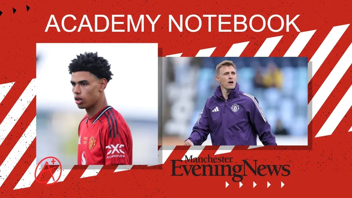 Jugadores de la academia de Manchester United en acción