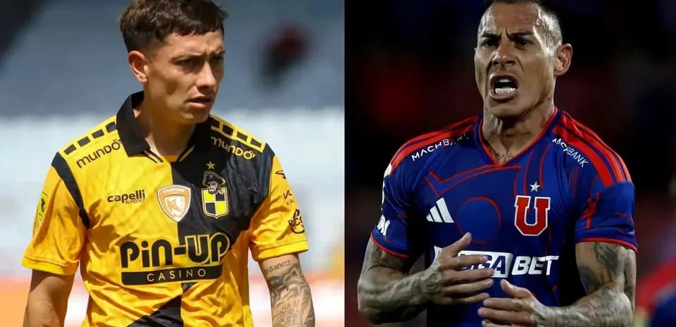 Jugadores de Universidad de Chile y Coquimbo Unido