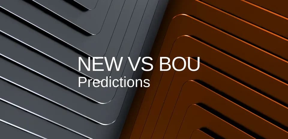 Texto sobre predicciones de NEW contra BOU