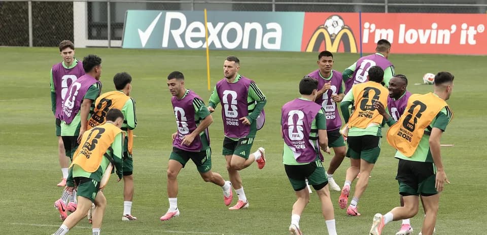 Entrenamiento del equipo de México para el Mundial