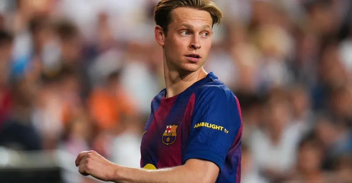 Jugador del FC Barcelona durante el partido