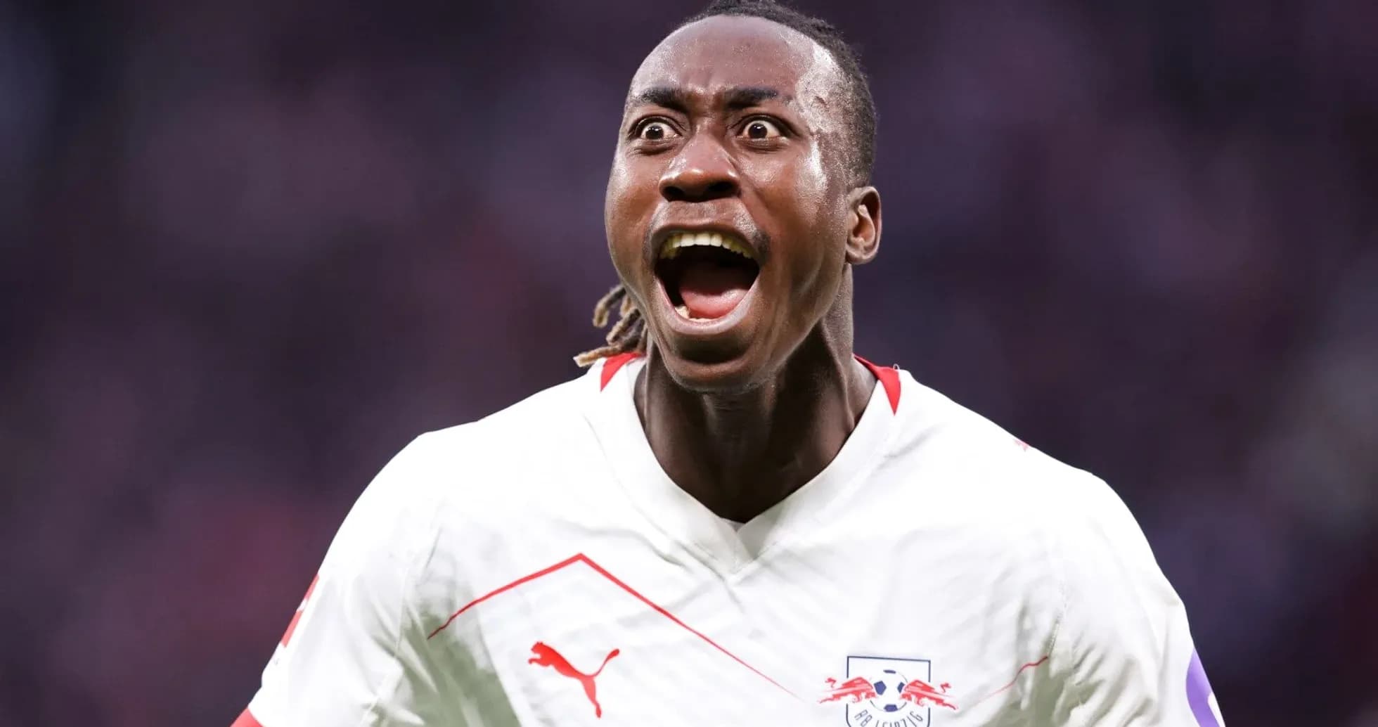 Jugador de RB Leipzig celebrando un gol