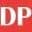 Logotipo con las letras D y P en rojo