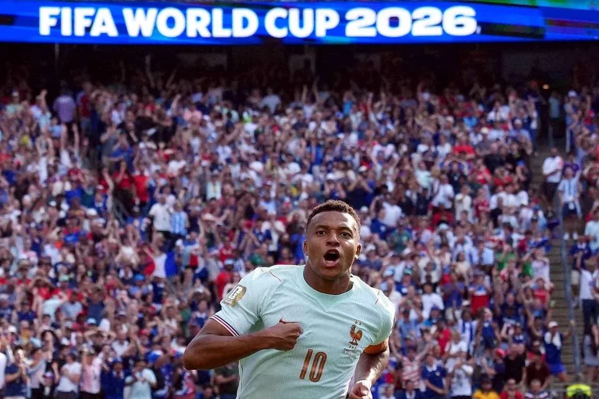 Jugador de Francia celebrando en el Mundial 2026