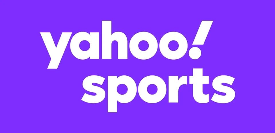 Logotipo de Yahoo Sports sobre fondo morado