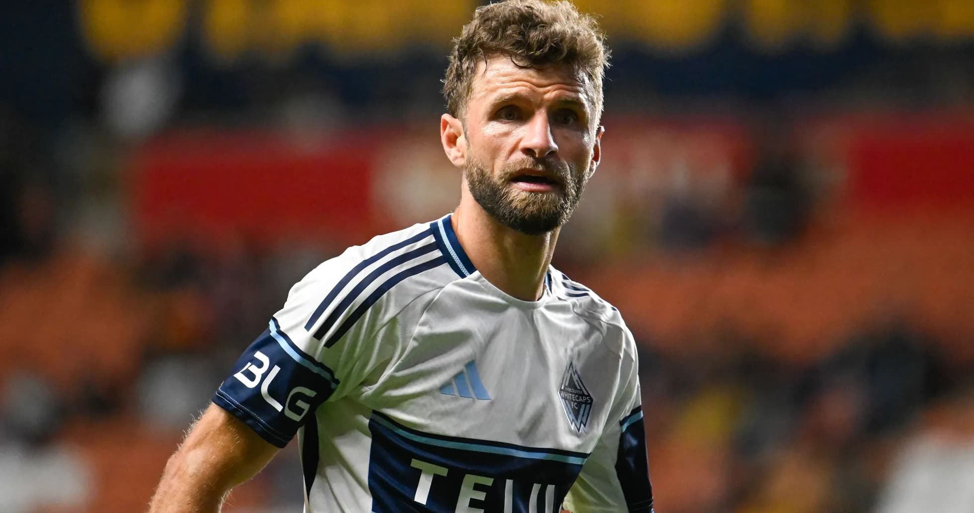 Jugador de Vancouver Whitecaps en el campo de juego