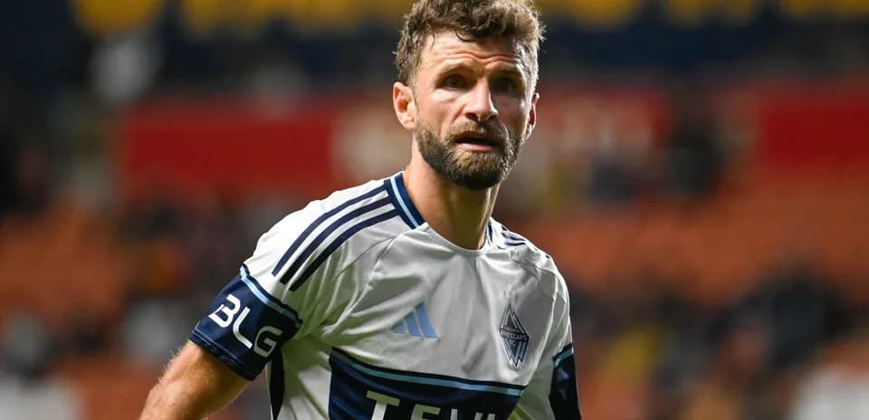 Jugador de Vancouver Whitecaps en el campo de juego