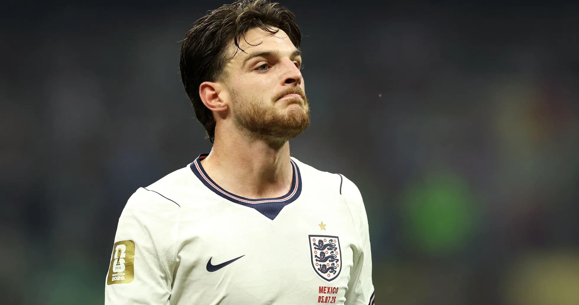 Jugador de Inglaterra durante partido de fútbol