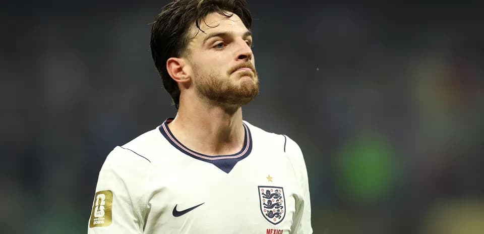 Jugador de Inglaterra durante partido de fútbol