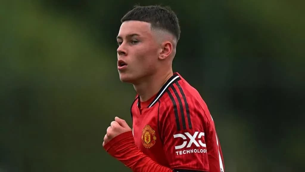 Jugador de Manchester United en acción durante el partido