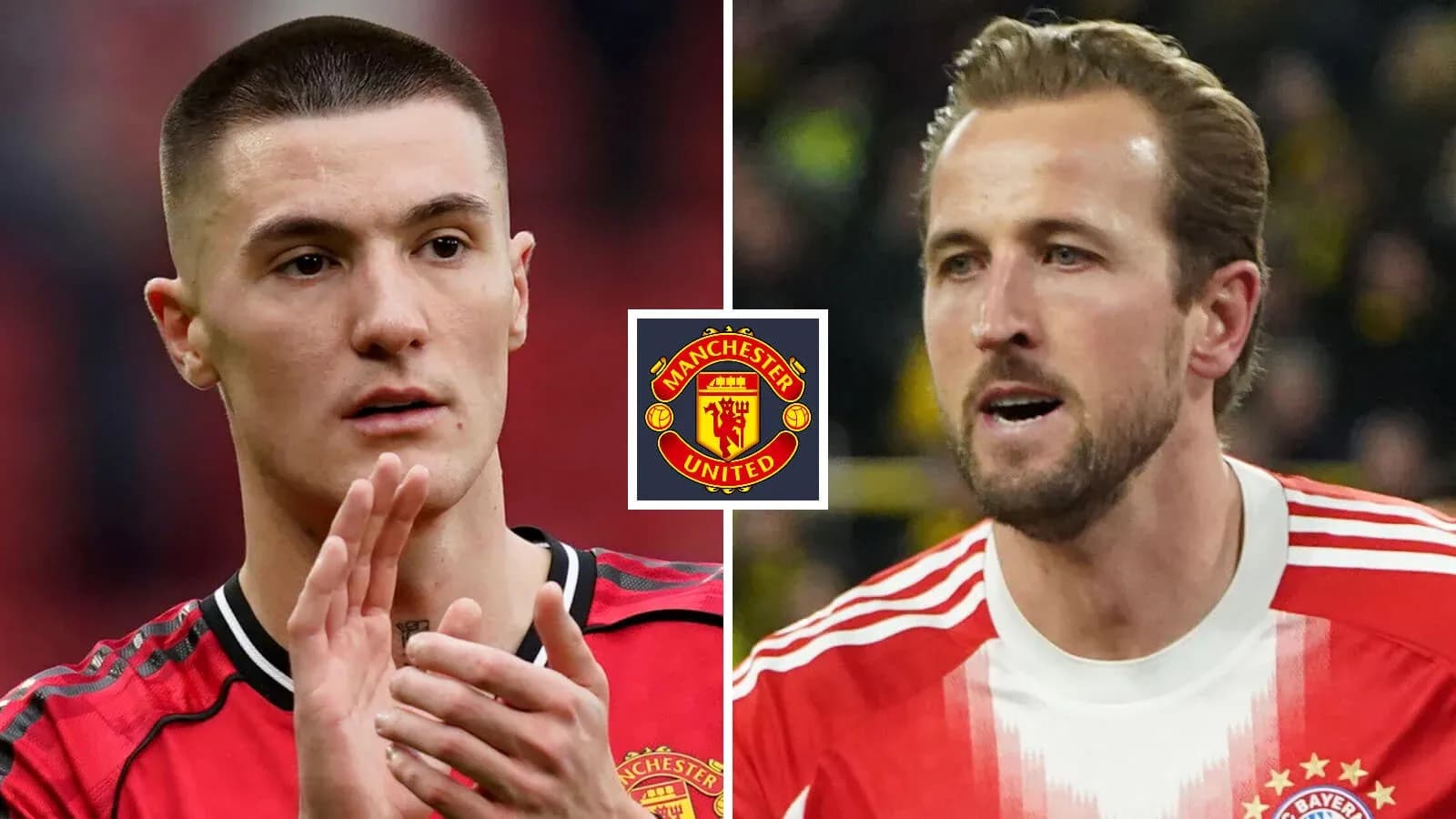 Jugadores de fútbol de Manchester United y Bayern Múnich