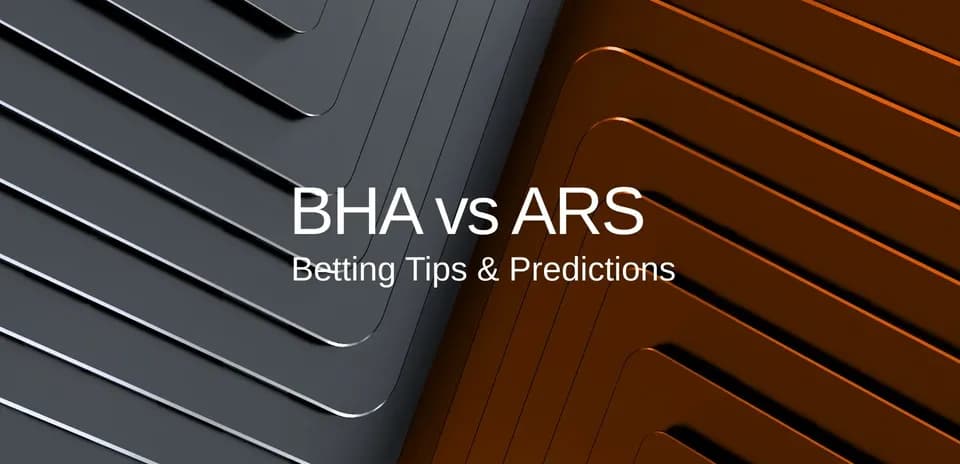 Gráfico con texto sobre BHA vs ARS y apuestas