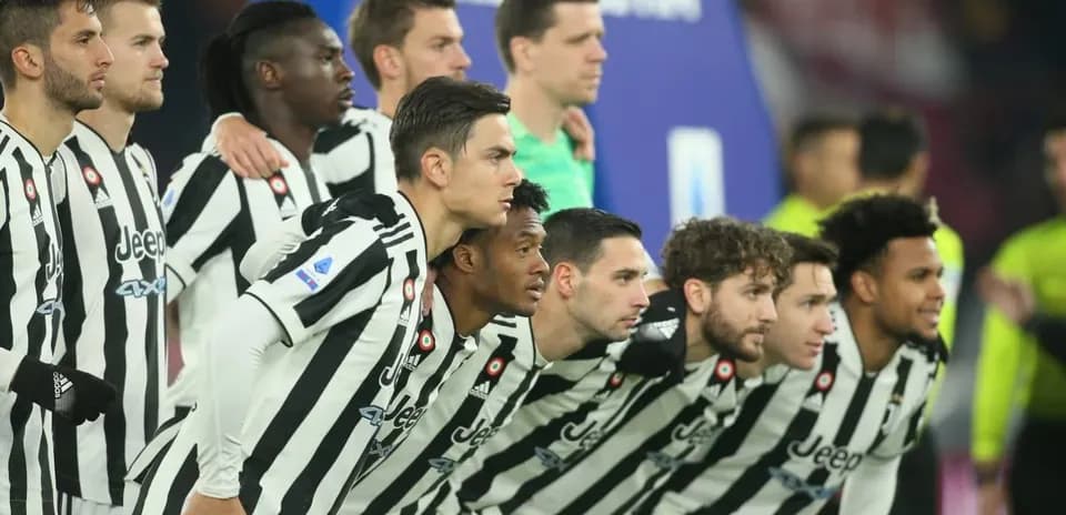 Jugadores de Juventus posando para la foto