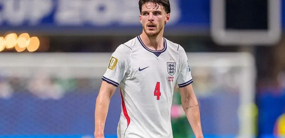 Jugador de Inglaterra en acción durante el partido