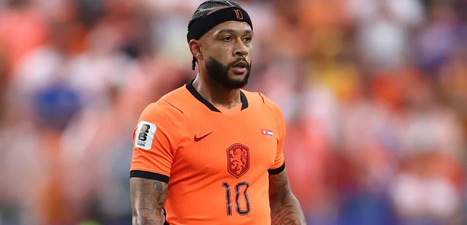 Jugador de los Países Bajos en uniforme naranja