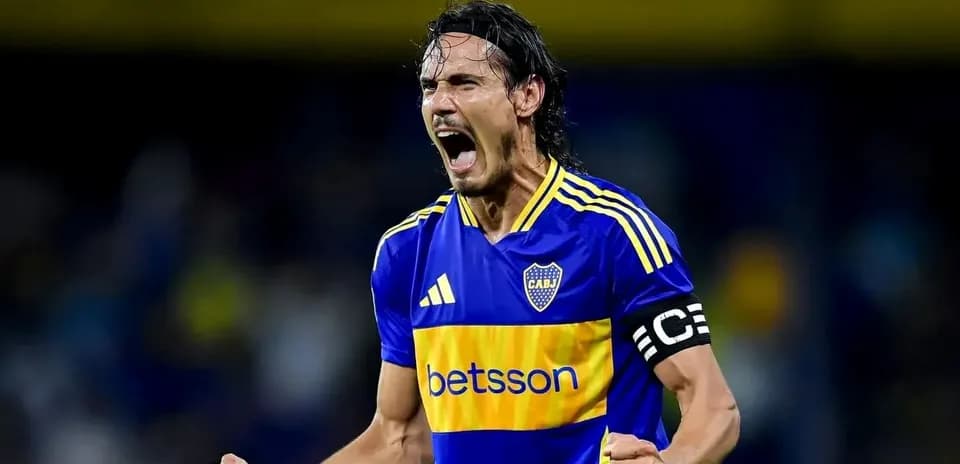 Jugador de Boca Juniors celebrando un gol