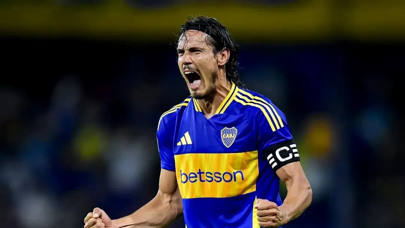 Jugador de Boca Juniors celebrando un gol