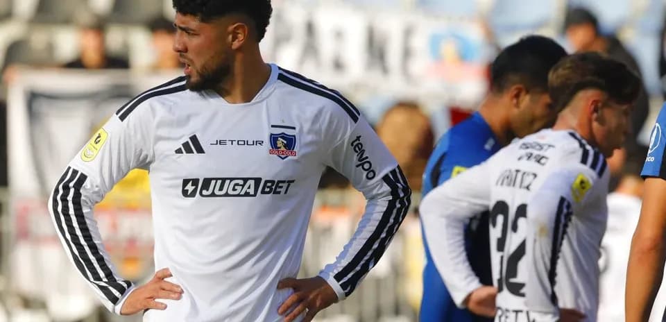 Jugadores de Colo Colo en el partido