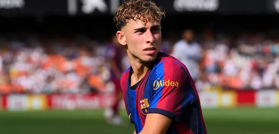 Jugador de Barcelona en el campo durante partido